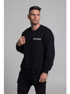 JESUS IS KING black unisex crewneck