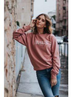 JESUS IS THE WAY dustypink unisex crewneck