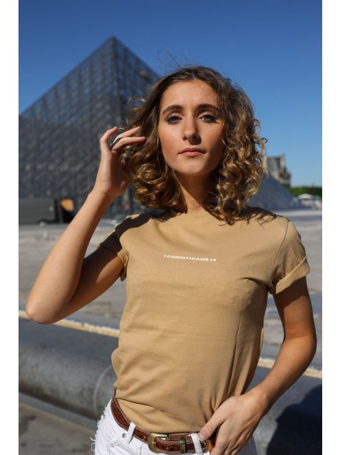 1CORINTHIANS 13 - LOVE NEVER FAILS sand unisex T-shirt